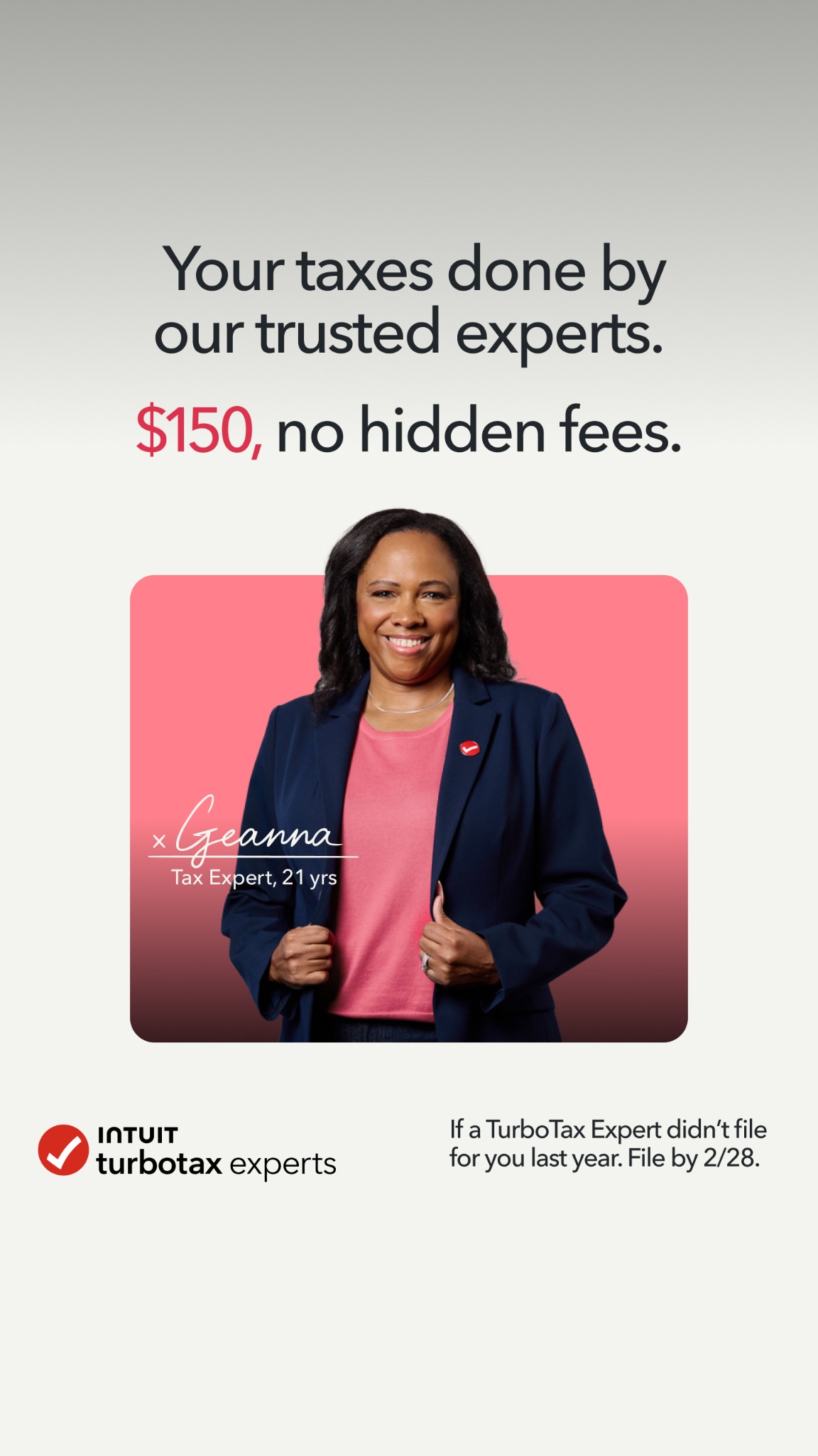 Intuit TurboTax Facebook ad