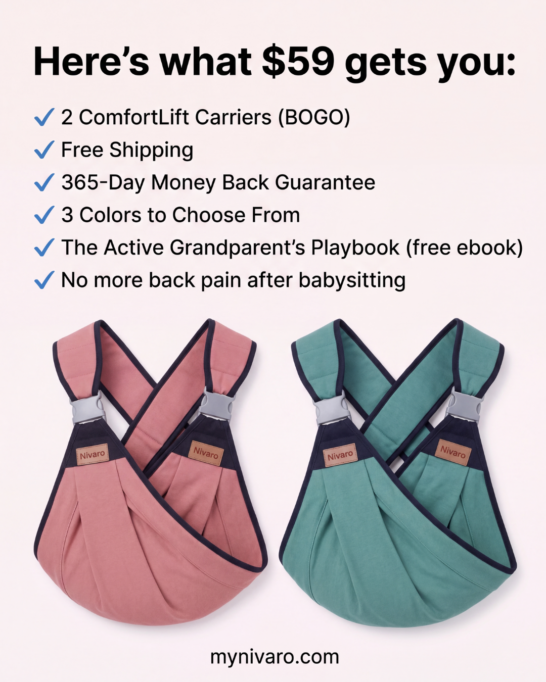 Nivaro Facebook ad: The Carrier Made for Grandparents