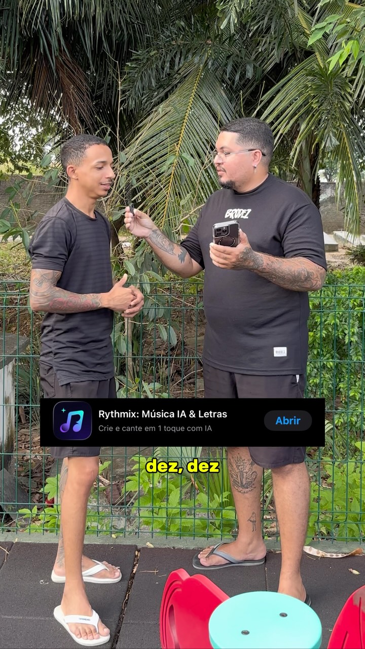 Rythmix-AI Music Generator Facebook ad: Faça sua musica também através do @rythmixapp