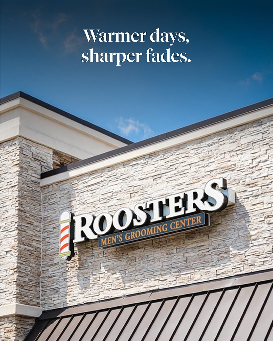 Roosters Men's Grooming Center Facebook ad
