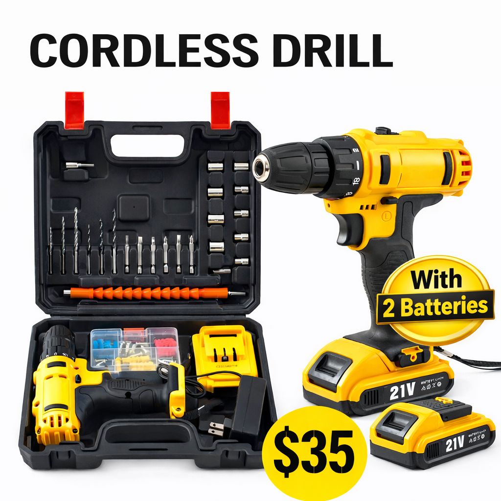 Electronic Ultras Facebook ad: CORDLESS DRILL SET US$35