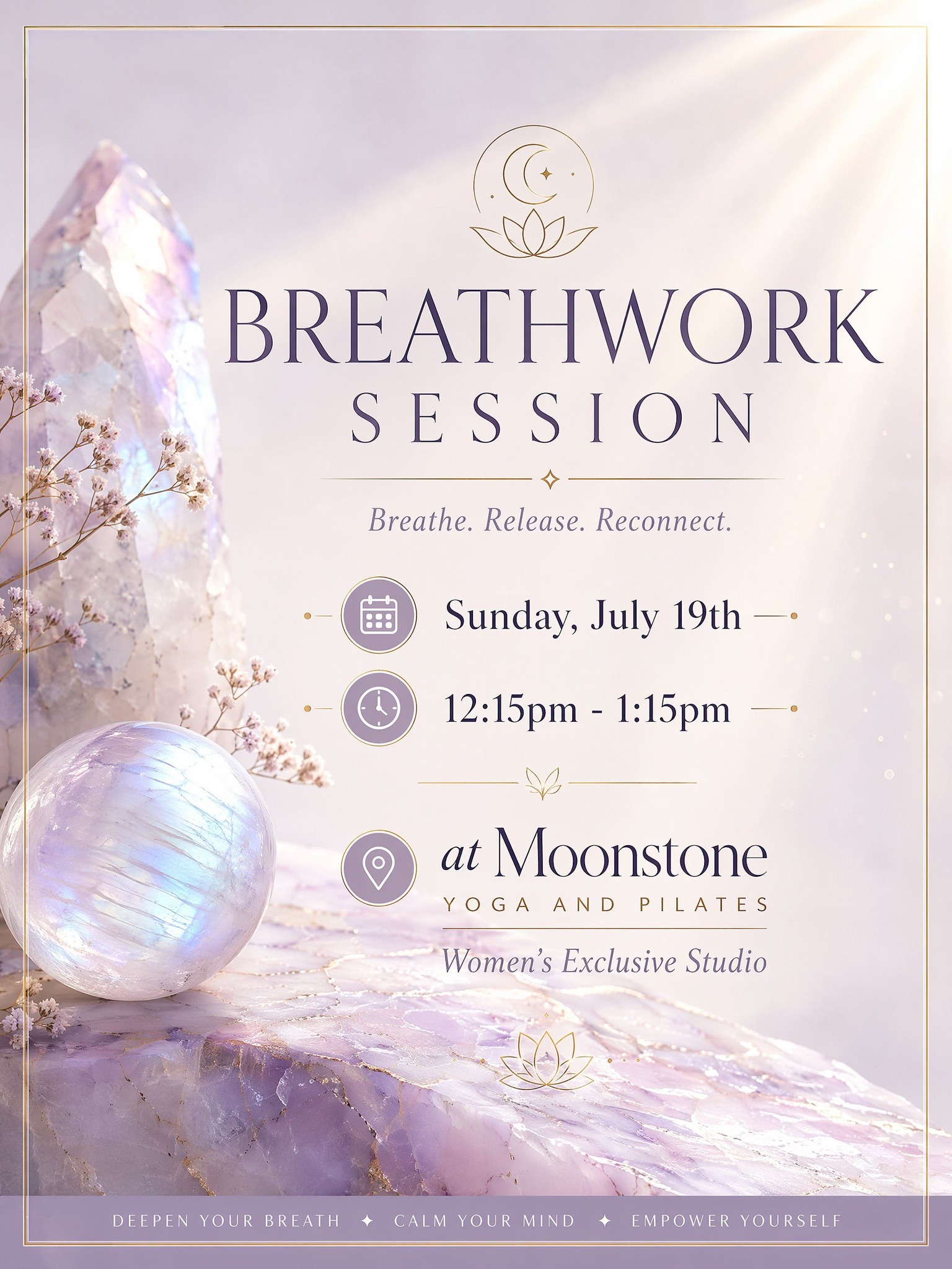 Jessica MacAllister Co. Facebook ad: Breathwork Group Class