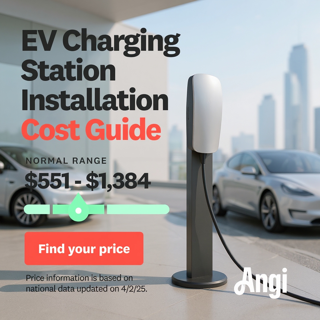 Angi Facebook ad: EV Charging Station Installation Costs 101