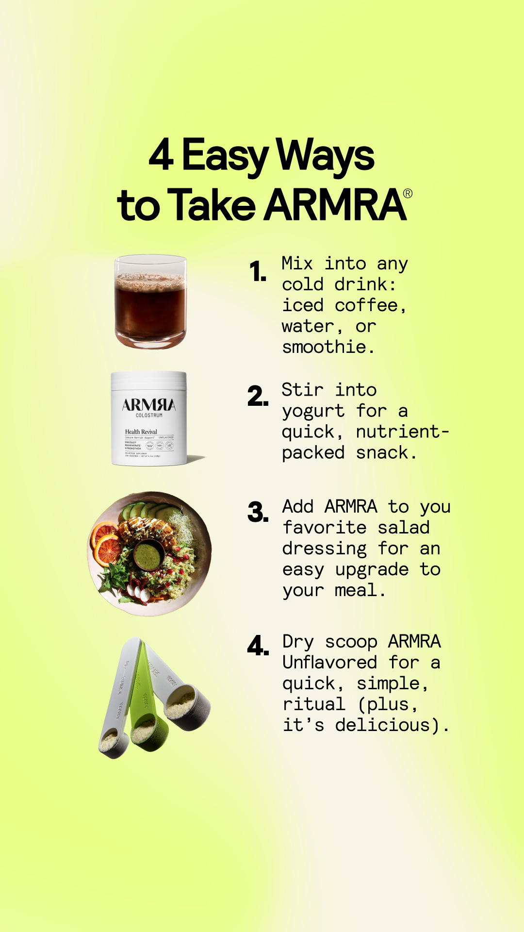 ARMRA Facebook ad