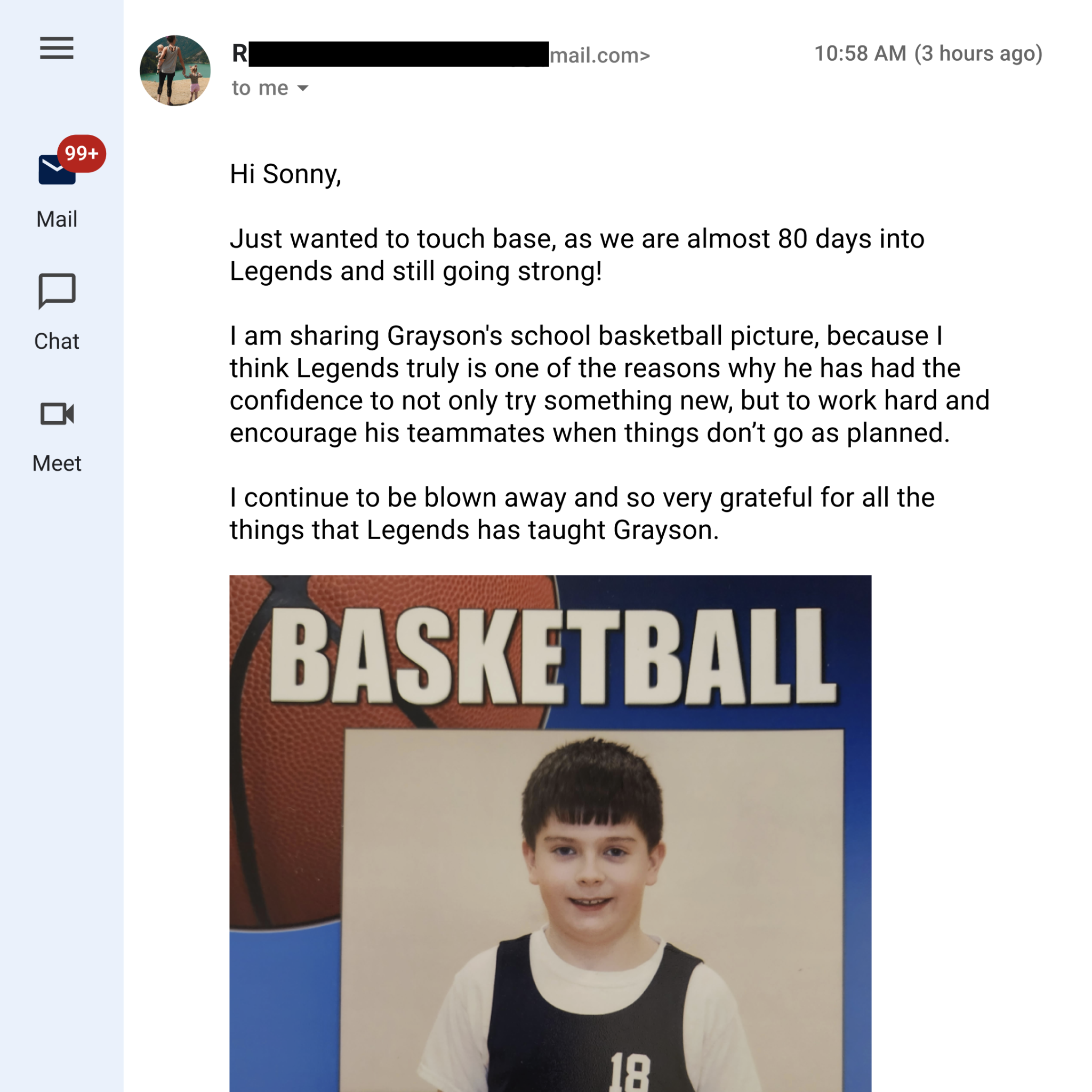 Build Legends Facebook ad