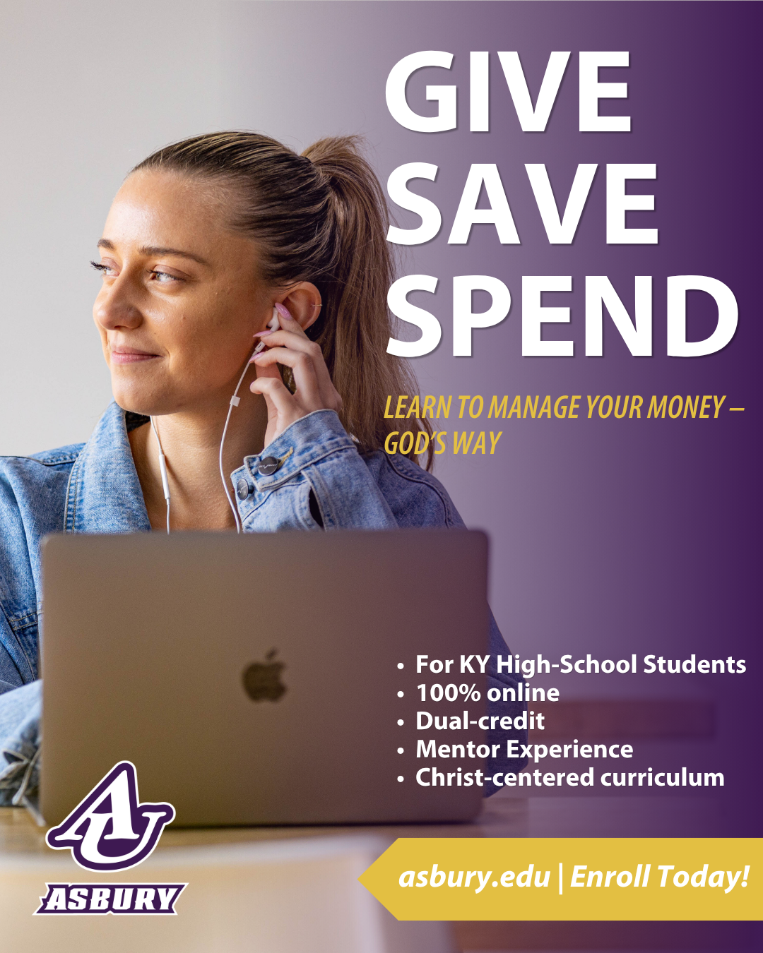 Asbury University Facebook ad