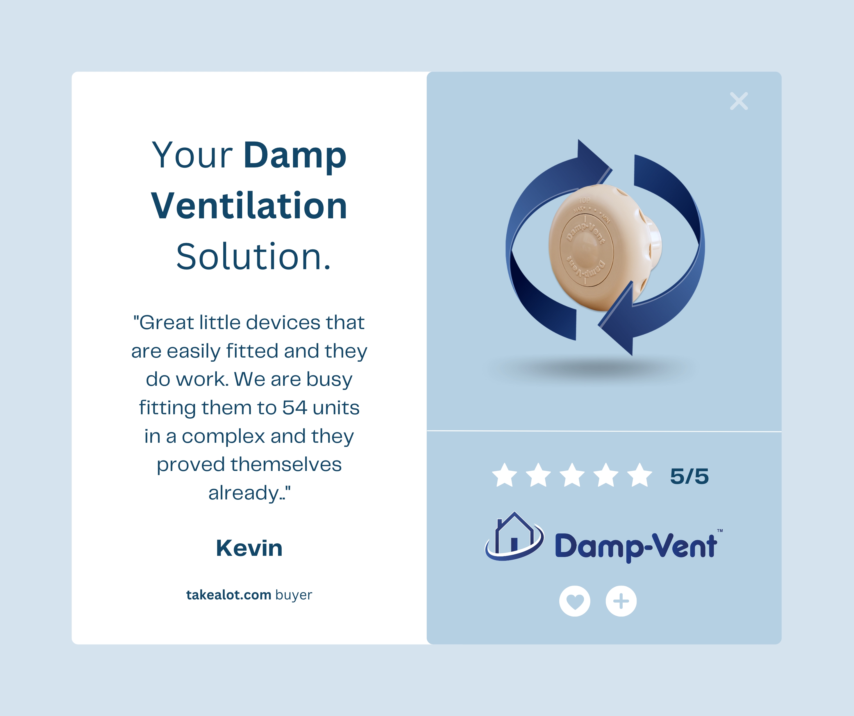 Damp Vent Facebook ad