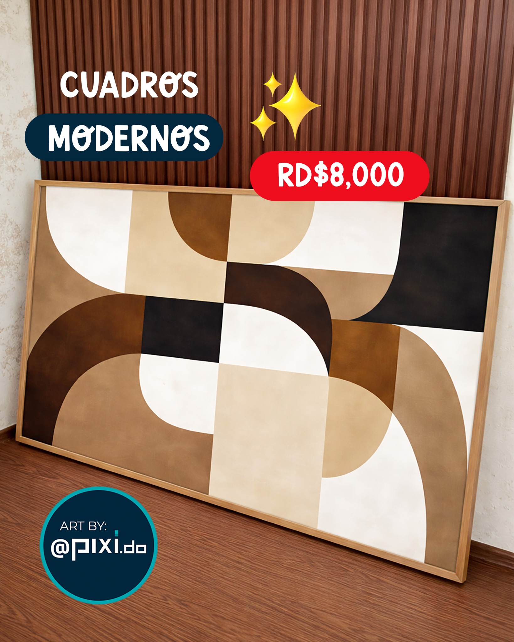 Pixi.do Facebook ad: Conoce nuestra colección de cuadros modernos ideales para…