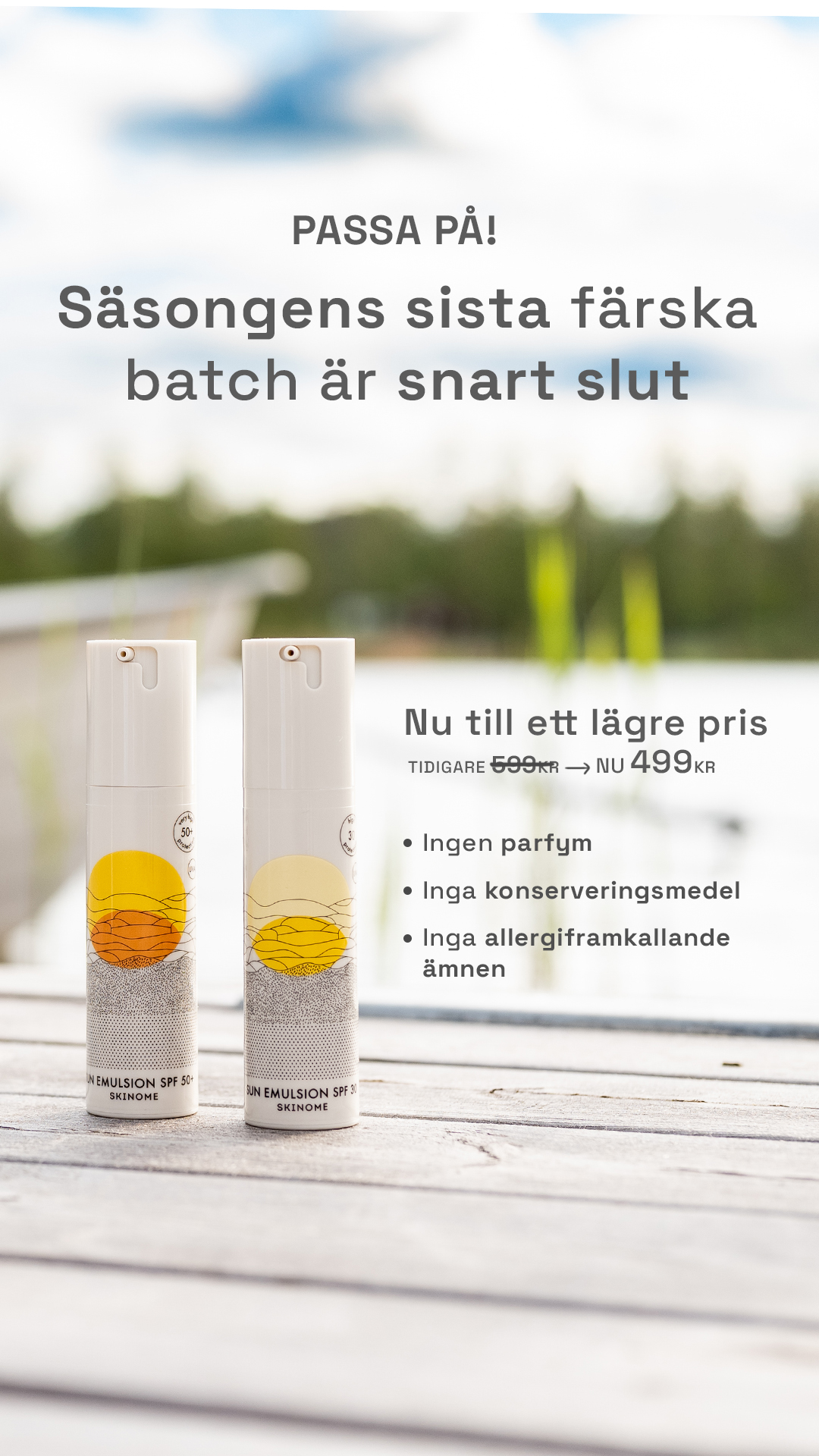 Skinome Facebook ad