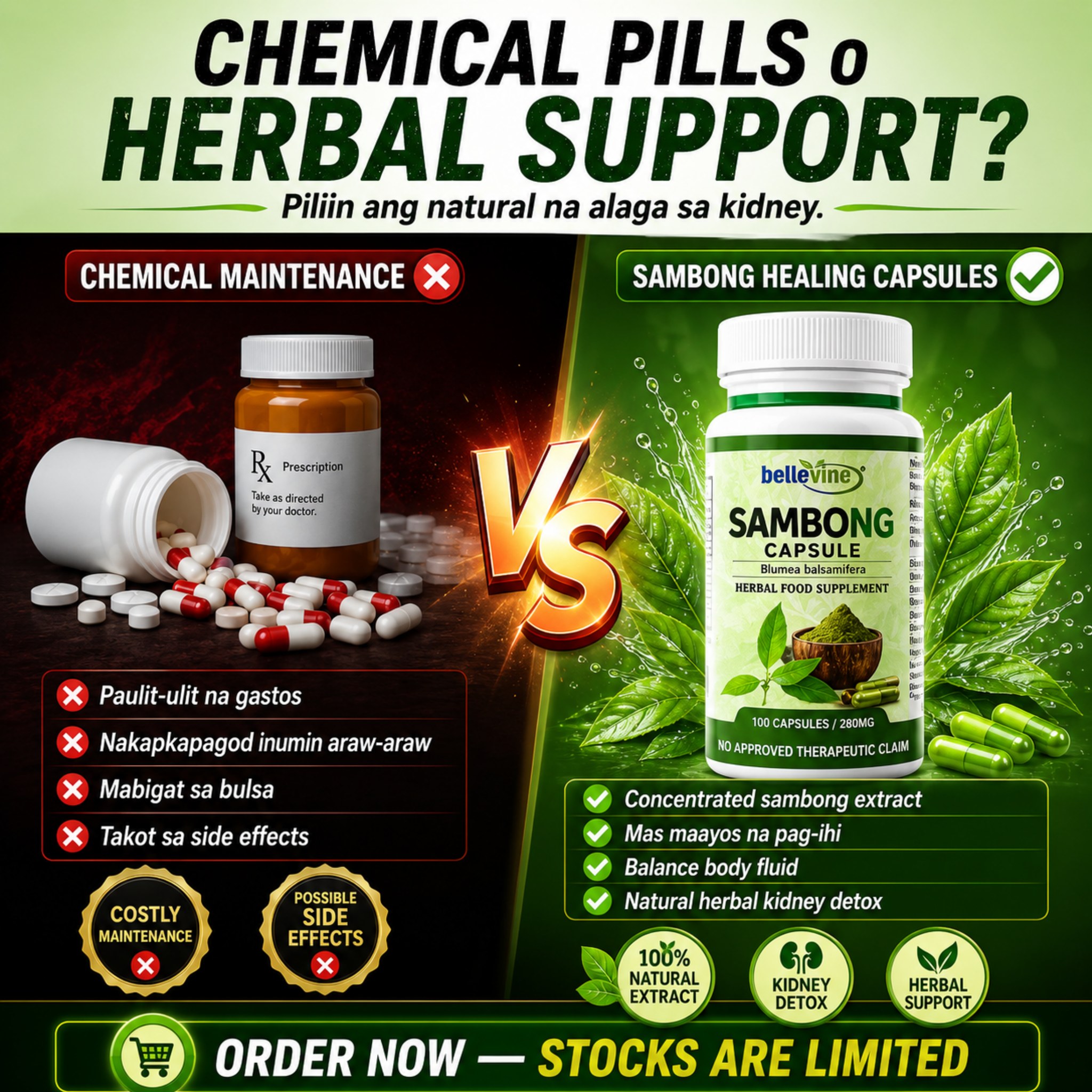 Sambong Healing Capsules PH Facebook ad