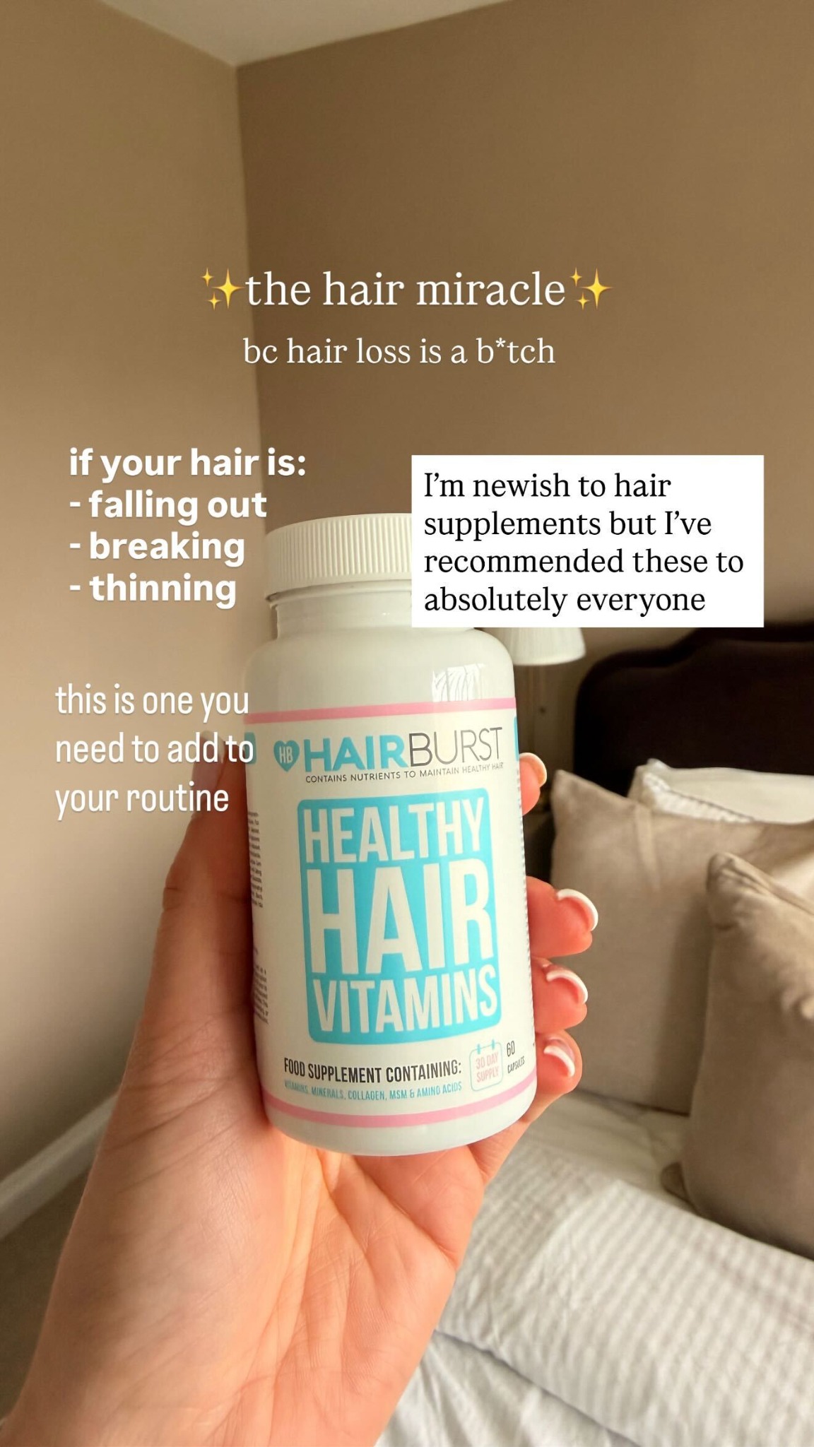 Hairburst Facebook ad