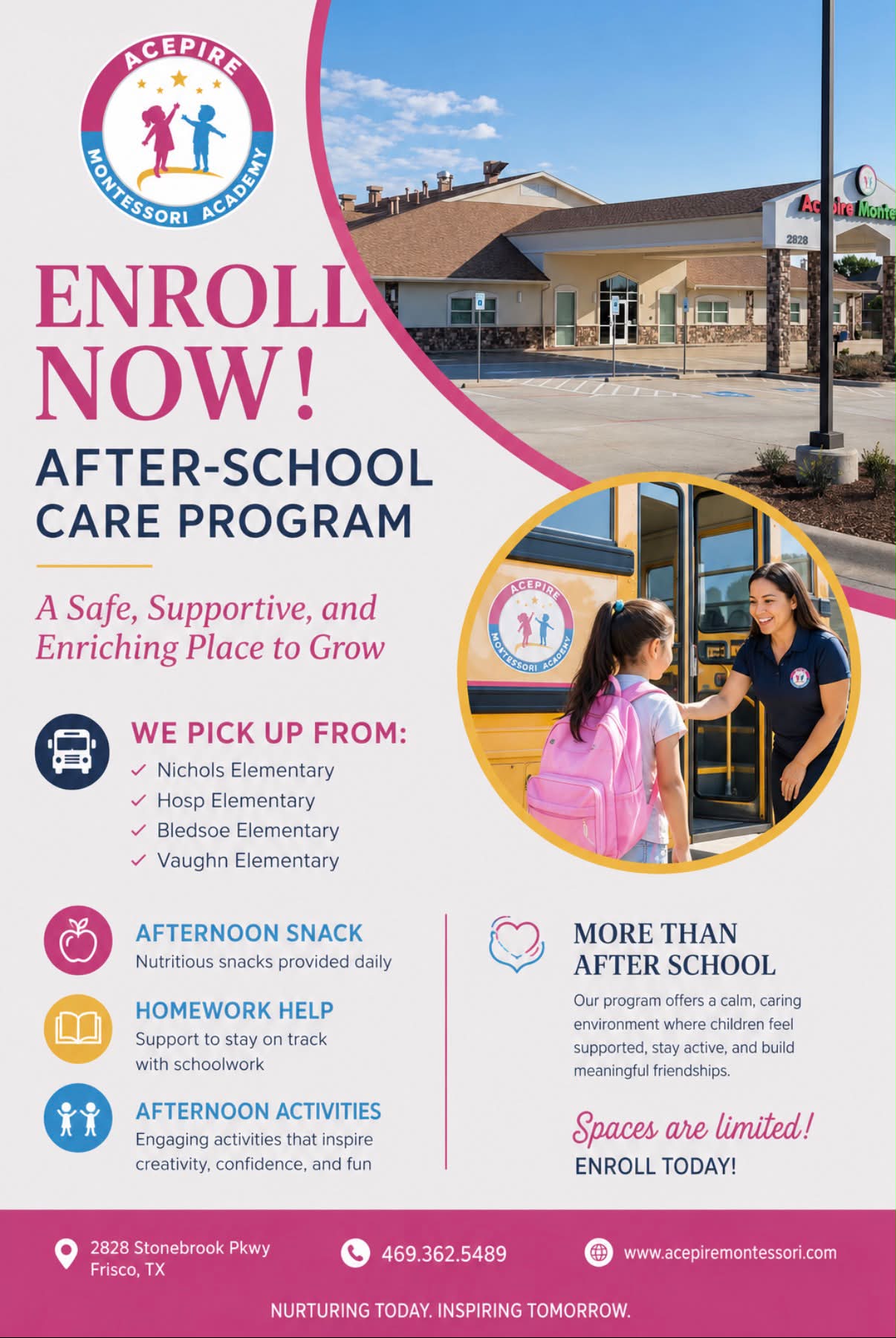 Acepire Montessori Academy of Frisco Facebook ad: Acepire Montessori of Frisco, Prosper, Aubrey and Frisco