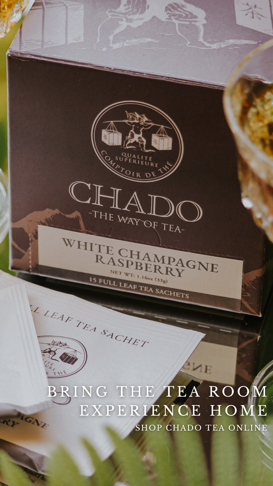 Chado Tea Room Facebook ad from Jul 23, 2026
