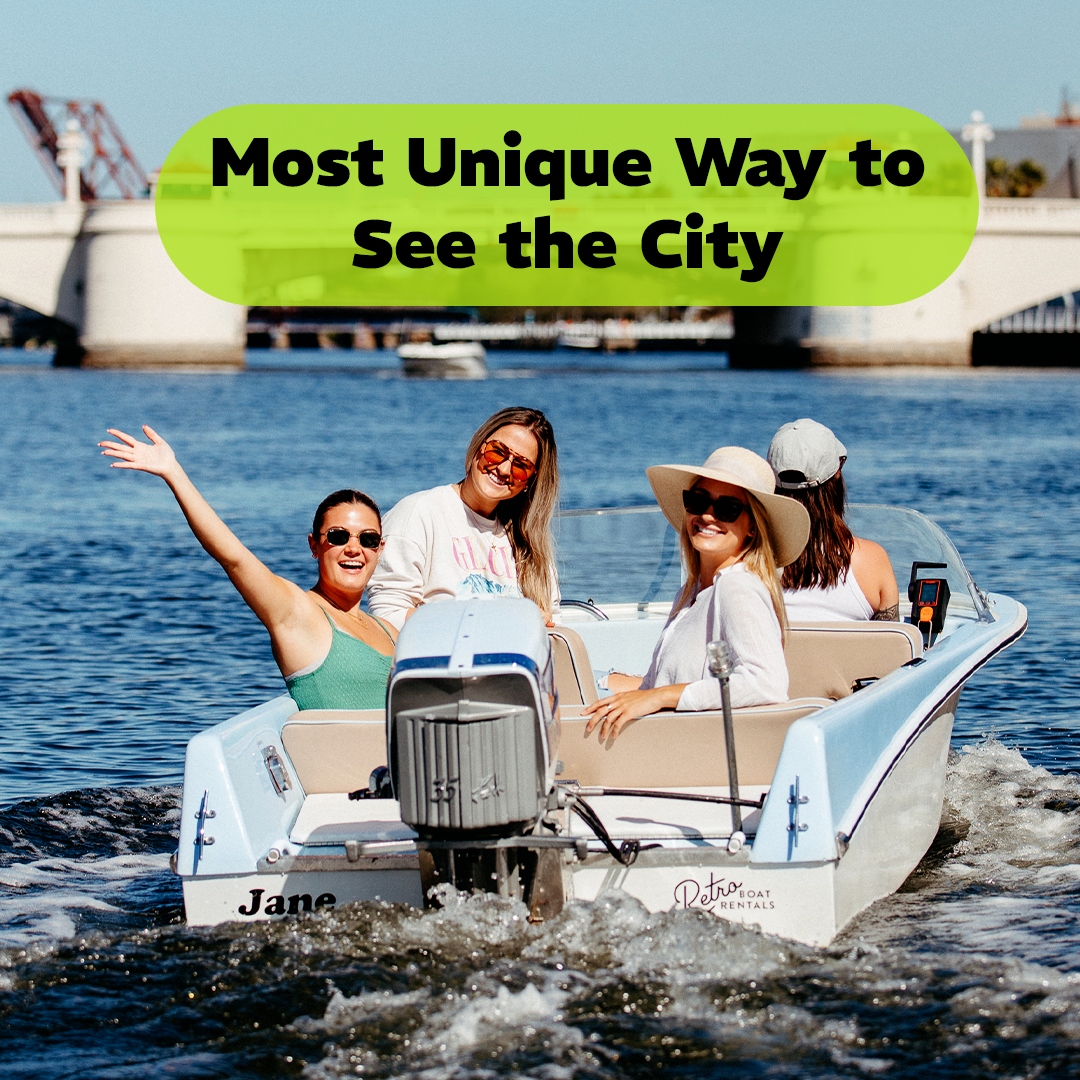 Riverwalk Boating Company Facebook ad: Explore the stunning Tampa Bay waterways with Riverwalk…