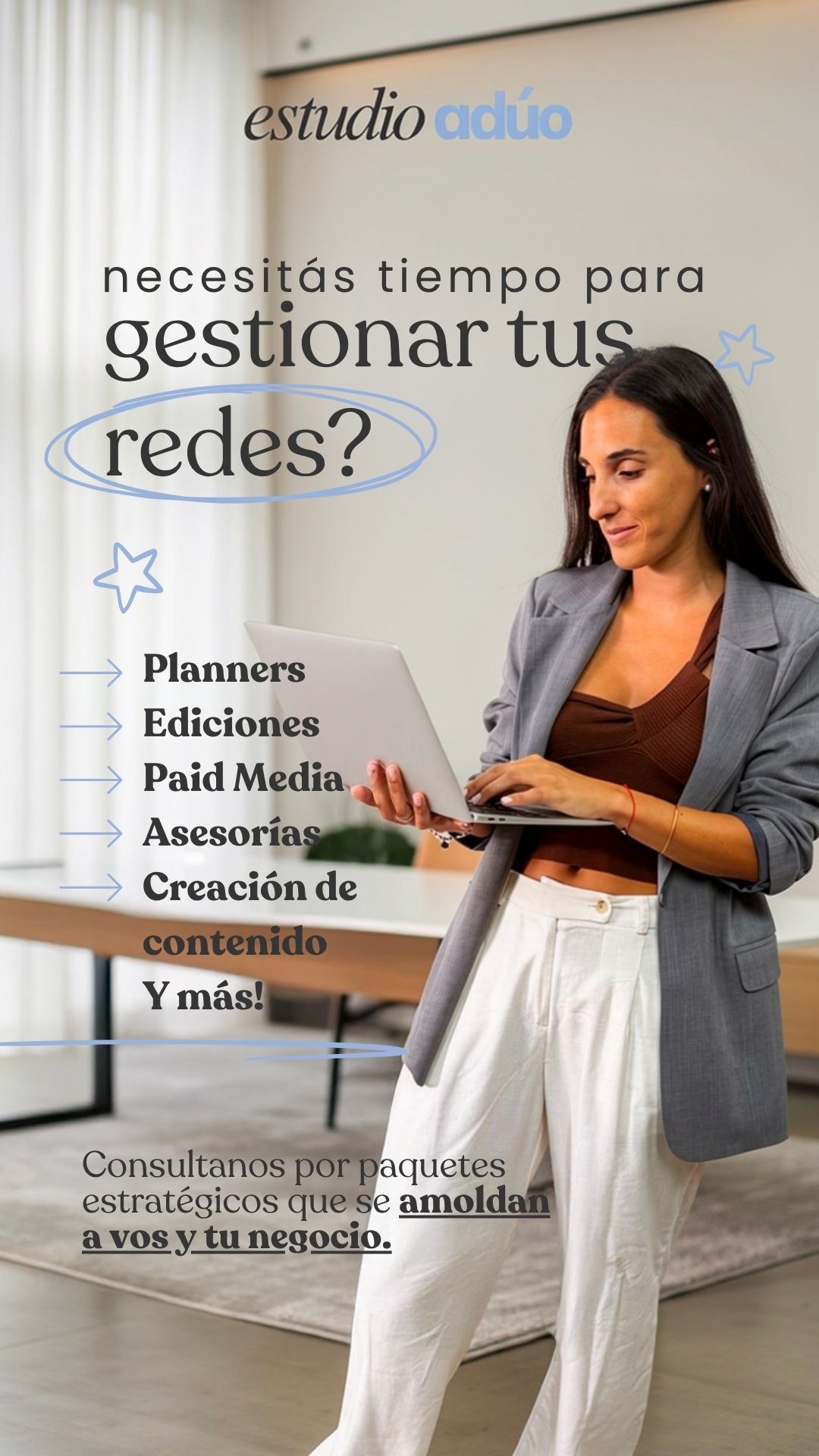 Studio Adúo Facebook ad: Seguís siendo vos el que está presente en…
