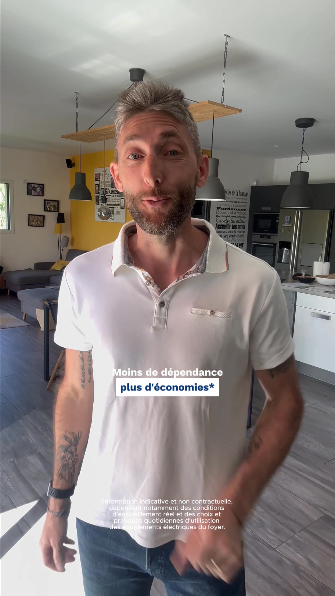 EDF solutions solaires Facebook ad: Économisez jusqu'à 80% sur votre facture