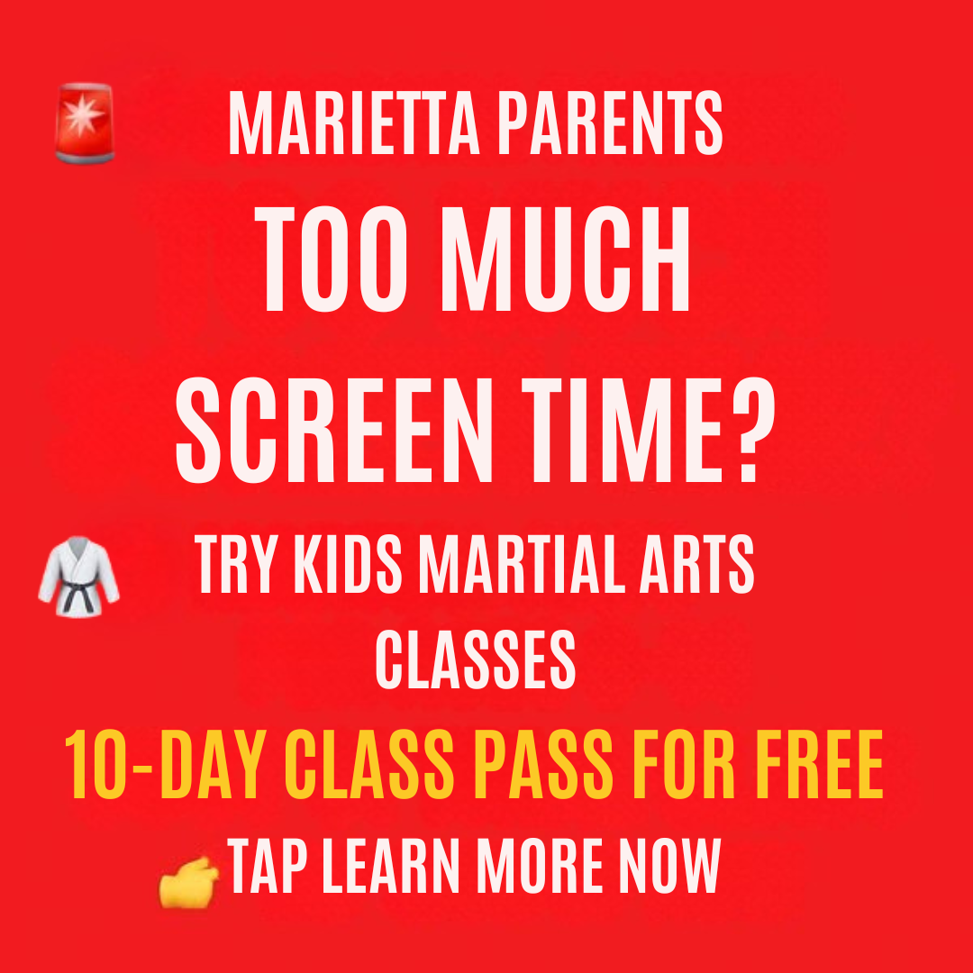 Marietta Kids Karate Facebook ad: Want a FREE 10-Day, Kids Martial Arts Class Pass?