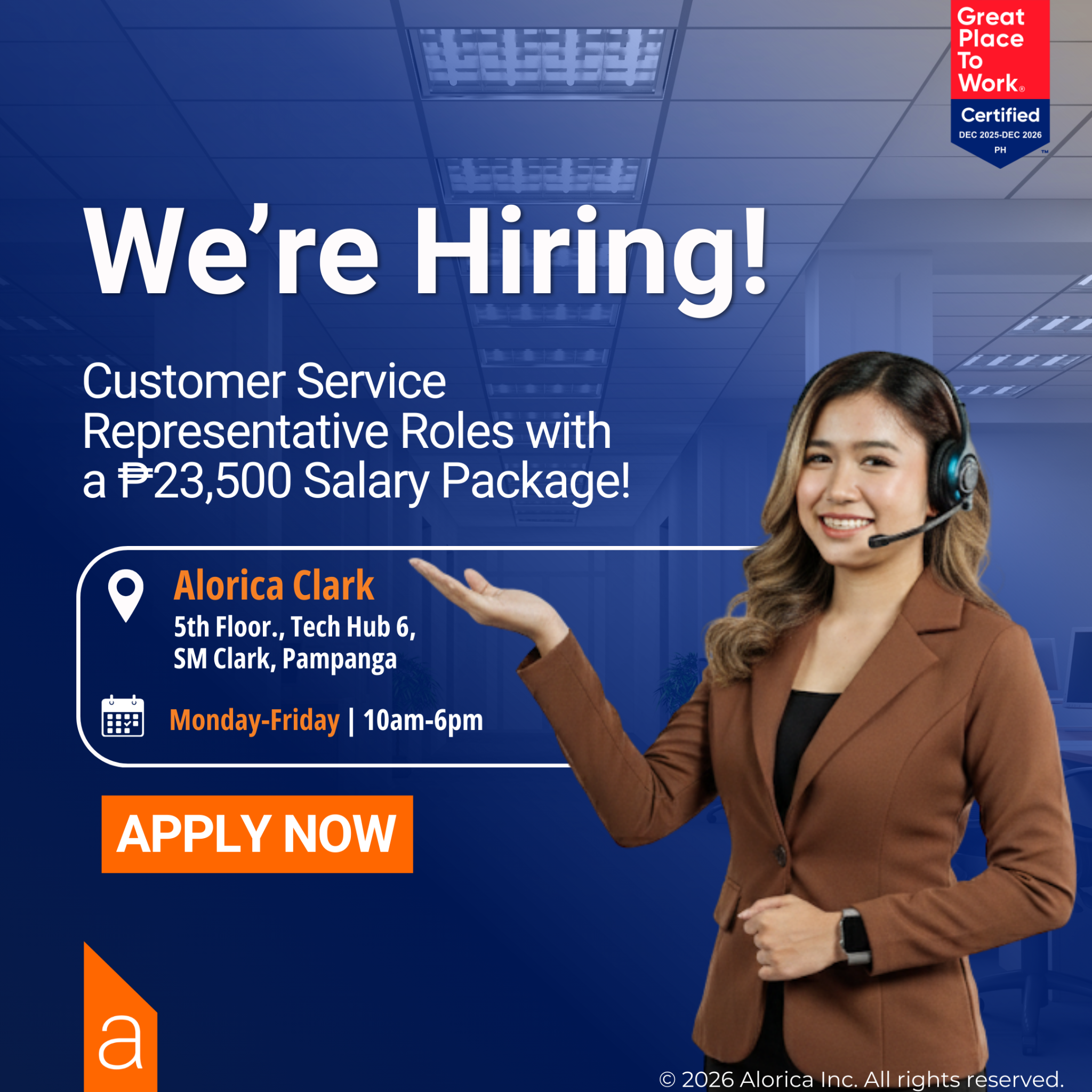 Alorica Philippines Facebook ad