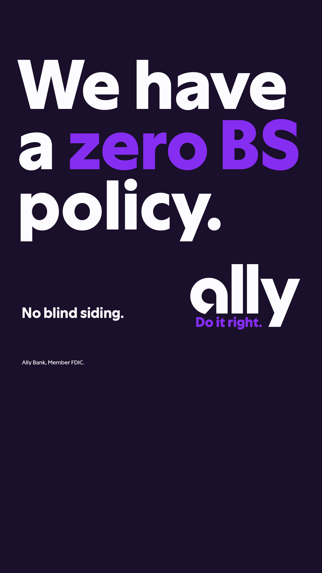 Ally Facebook ad