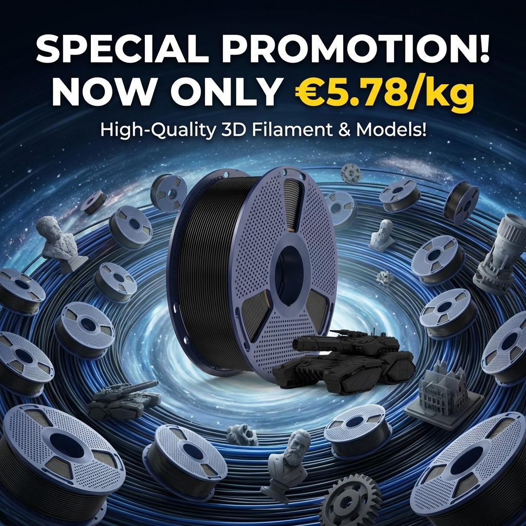 SUNLU EU Facebook ad: Premium PLA Spools: Only €5.78/KG