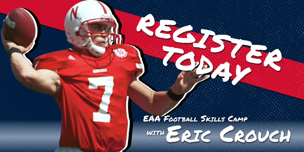Elkhorn Athletic Association Football Facebook ad: EAA Tackle Football Skills Camp w/ Eric Crouch