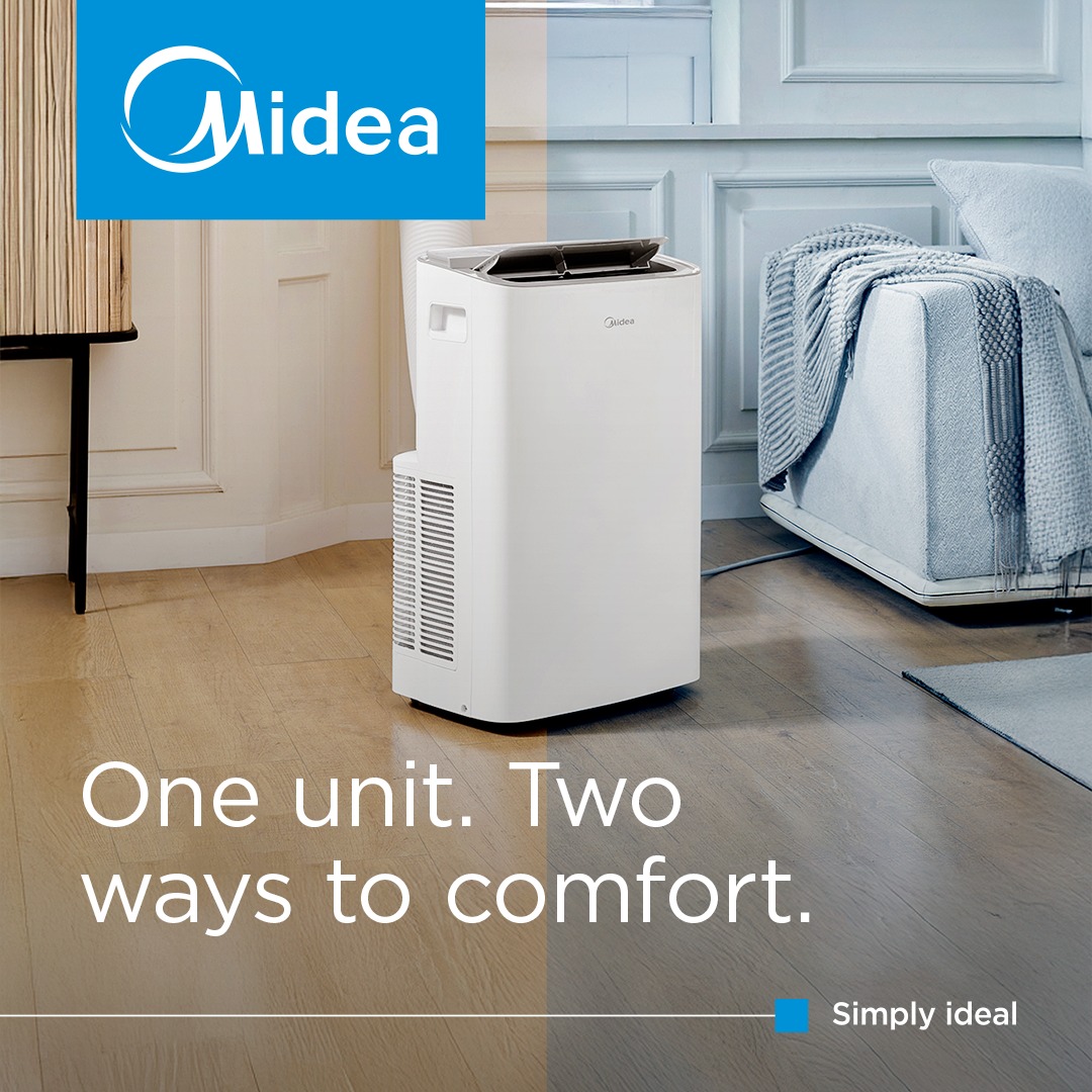 Midea South Africa Facebook ad: Winter calls for comfort that can move with…