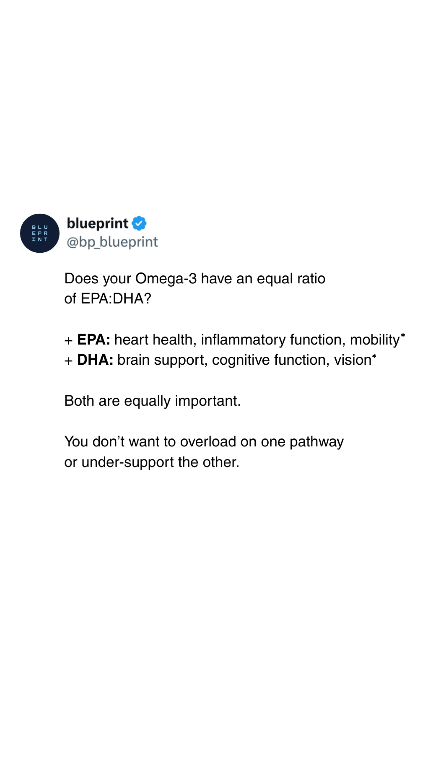 Blueprint Longevity Facebook ad