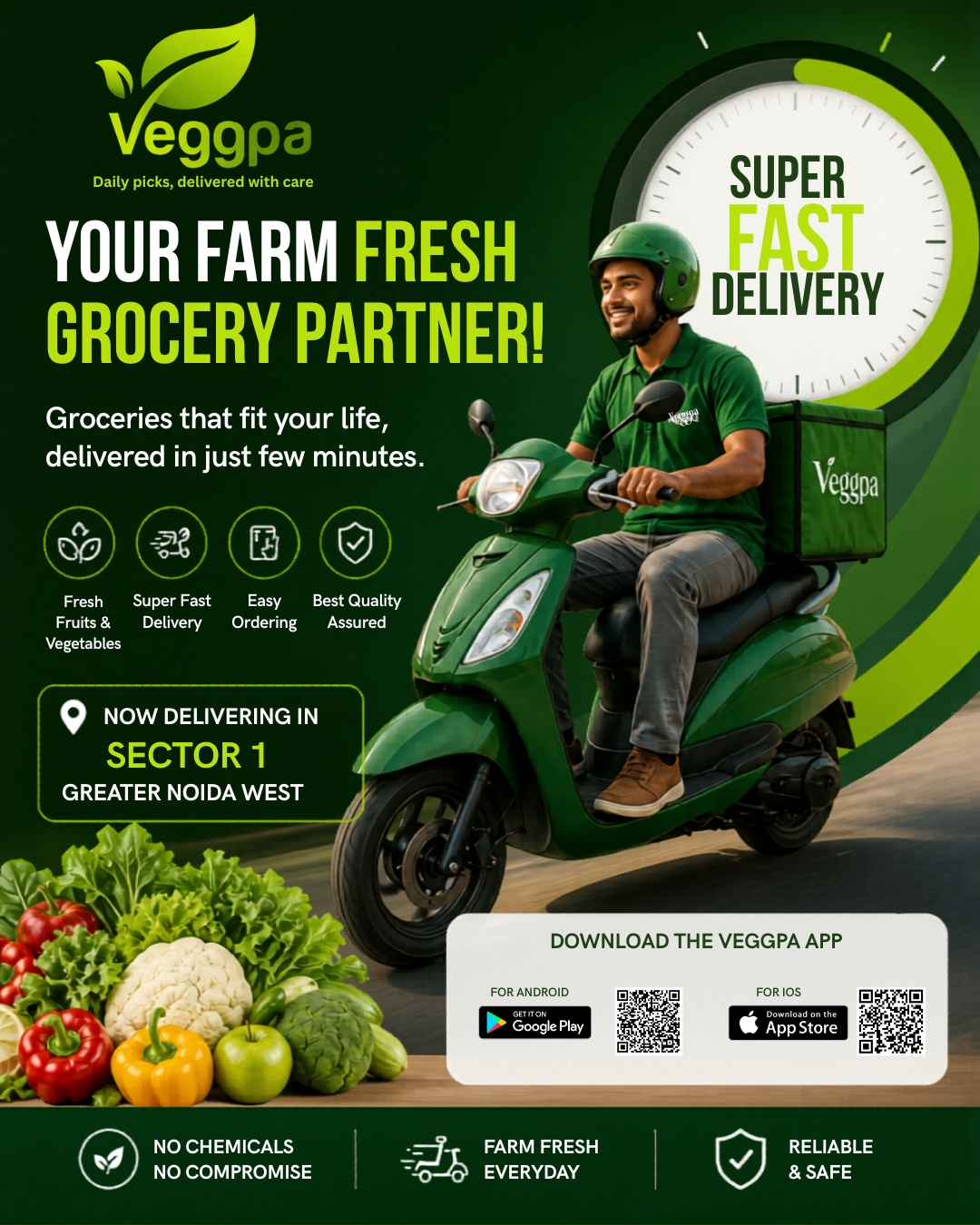 Veggpa Facebook ad: Install App Today