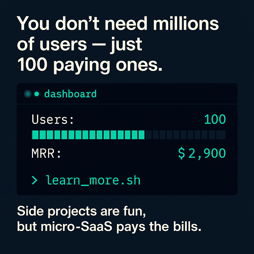 Build a Micro SaaS Facebook ad