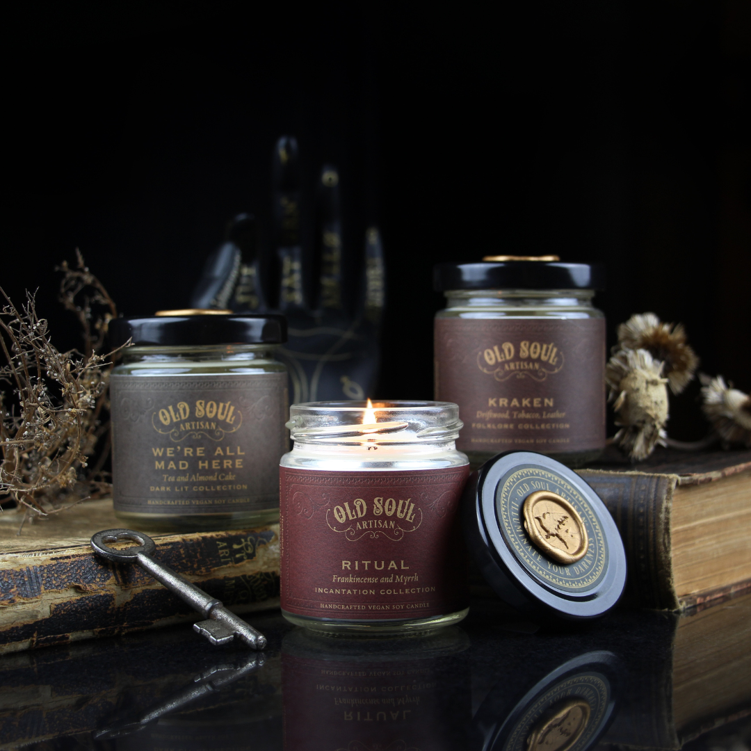 Old Soul Artisan Facebook ad: Candles for dark souls