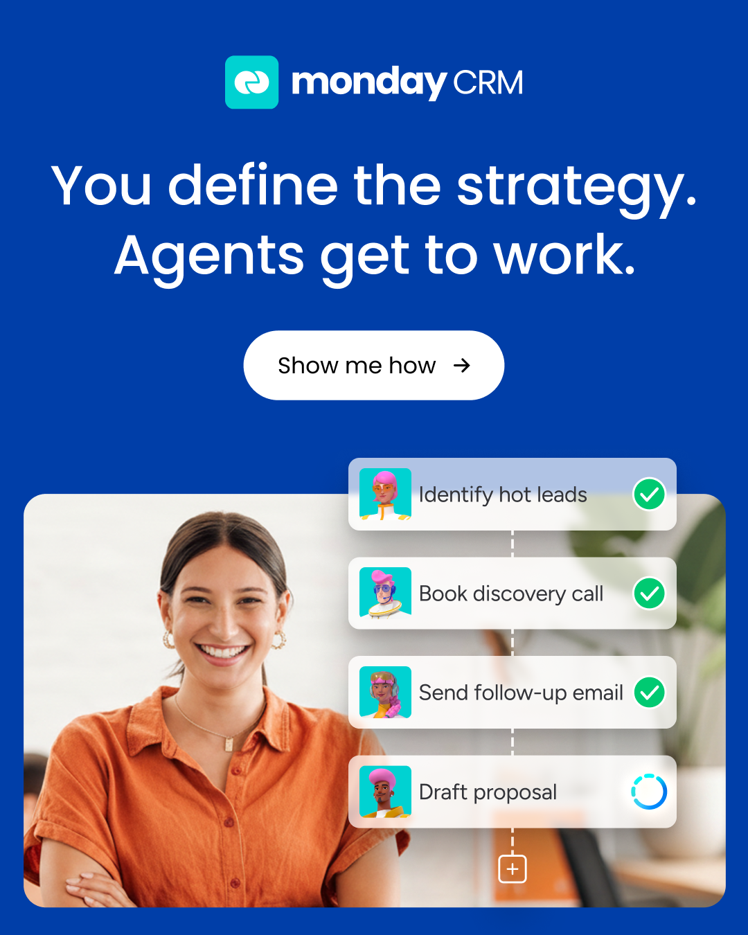 monday CRM Facebook ad