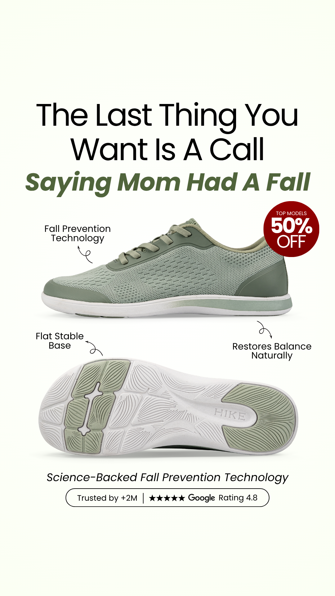 HIKE Footwear Facebook ad