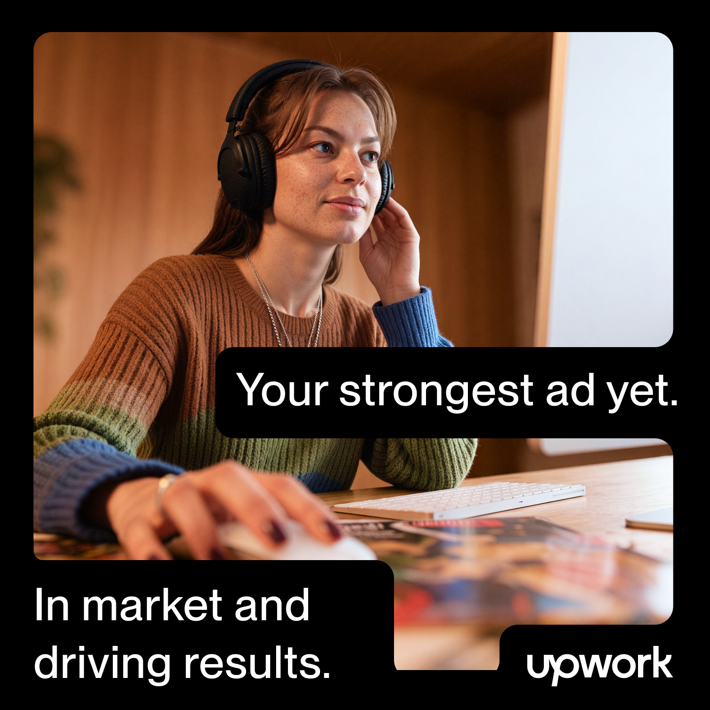 Upwork Facebook ad: Find paid media experts on Upwork