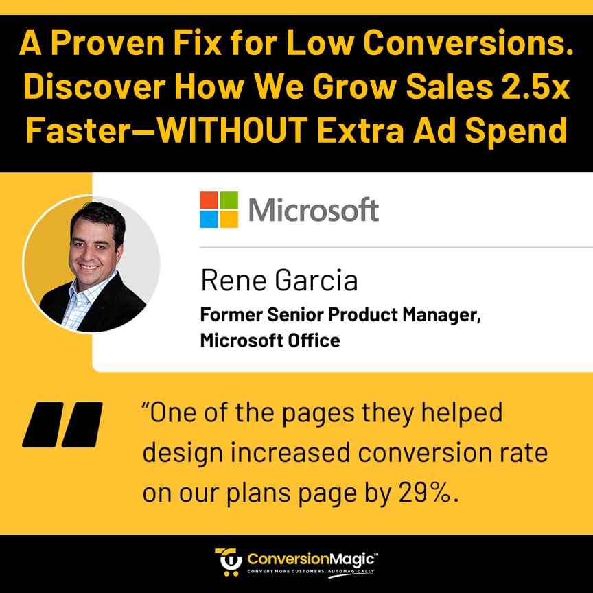 ConversionMagic Facebook ad: A Proven Fix for Low Conversions