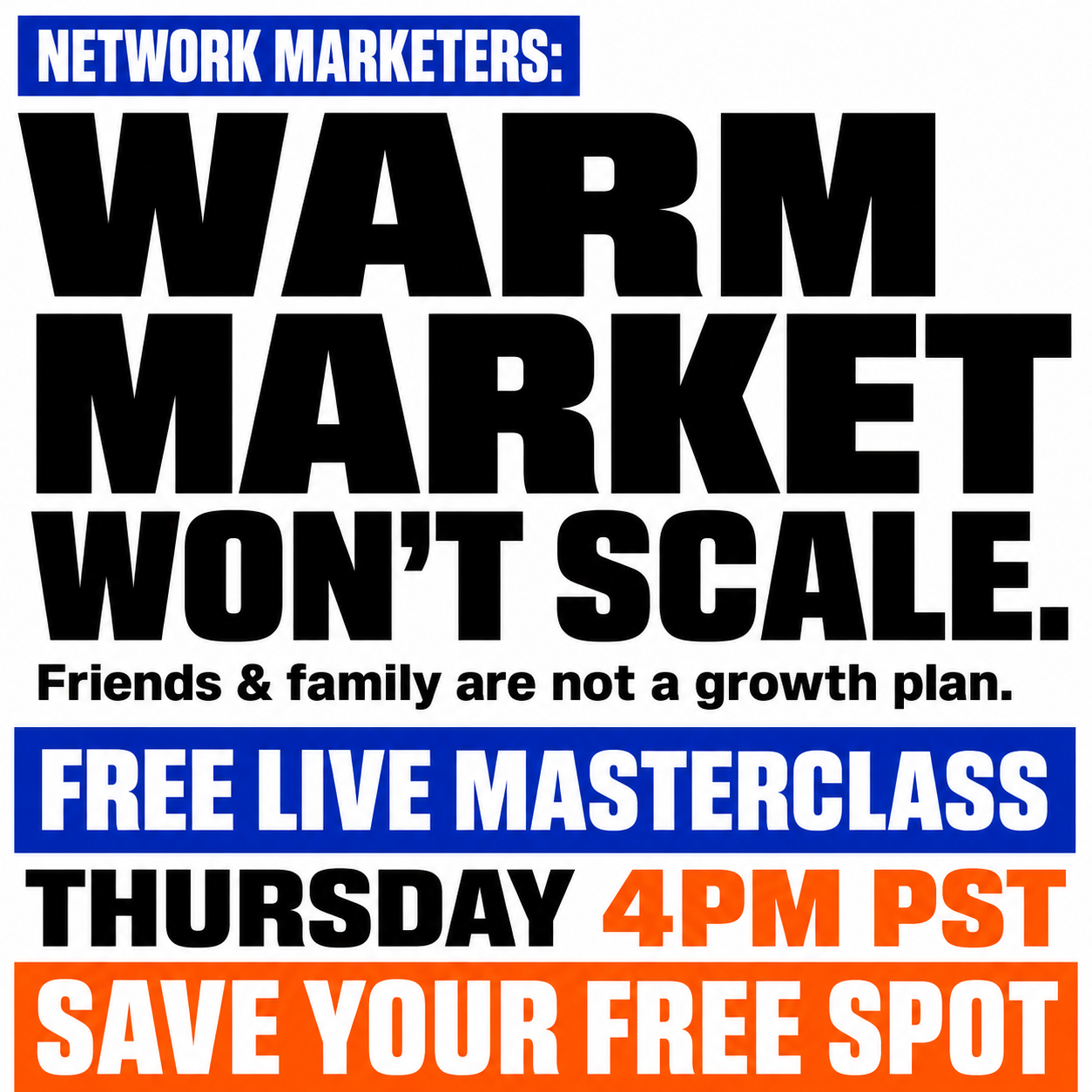 Attraction Marketing Facebook ad