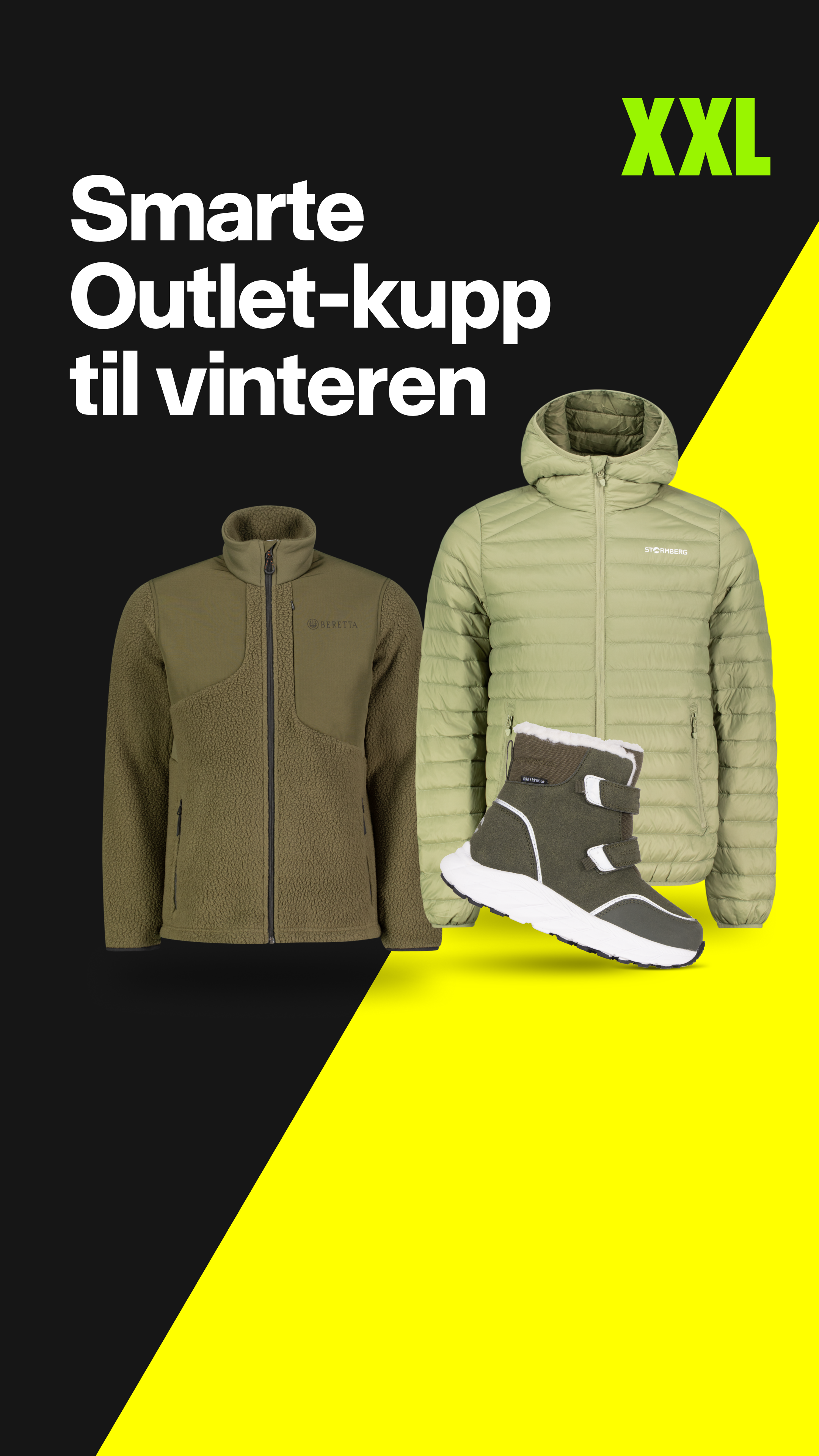 XXL Sport & Villmark Facebook ad: Gjør deg klar for vinteren med smarte Outlet-kupp