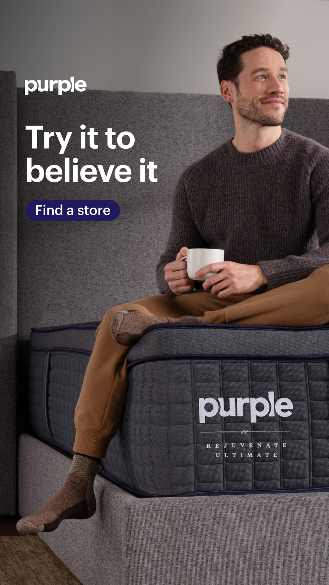 Purple Facebook ad