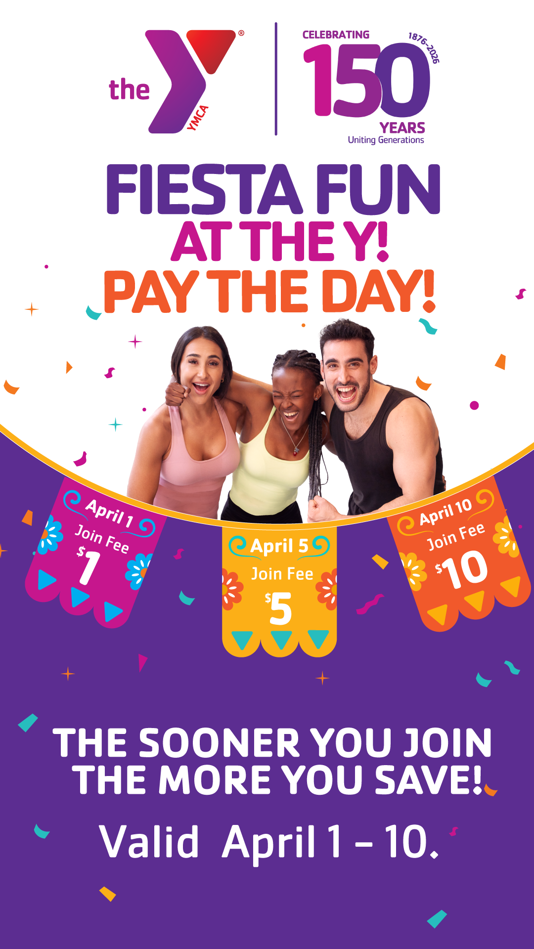YMCA of Greater San Antonio Facebook ad from Apr 1, 2026