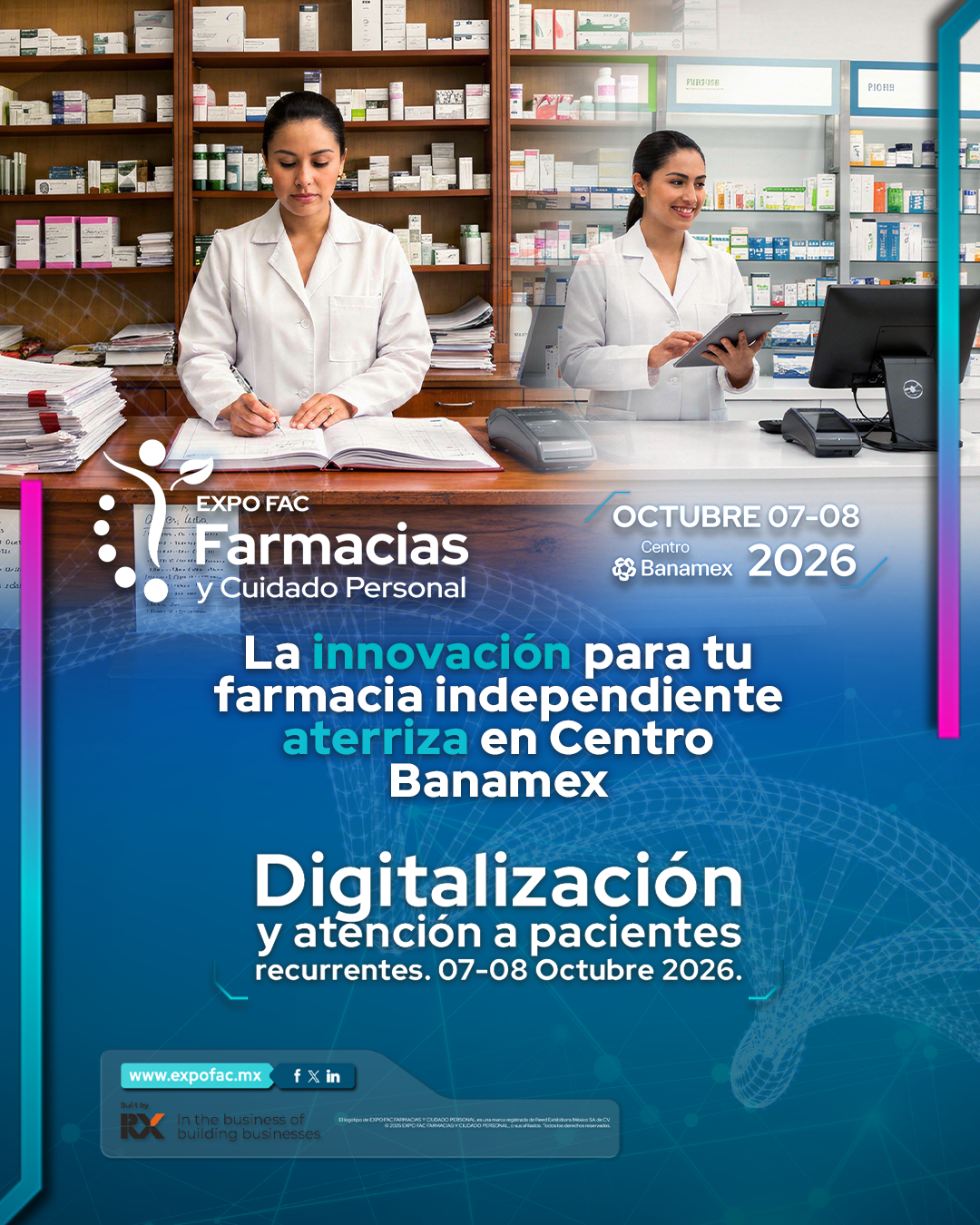 Expo Farmacias y Cuidado Personal Facebook ad from Feb 25, 2026