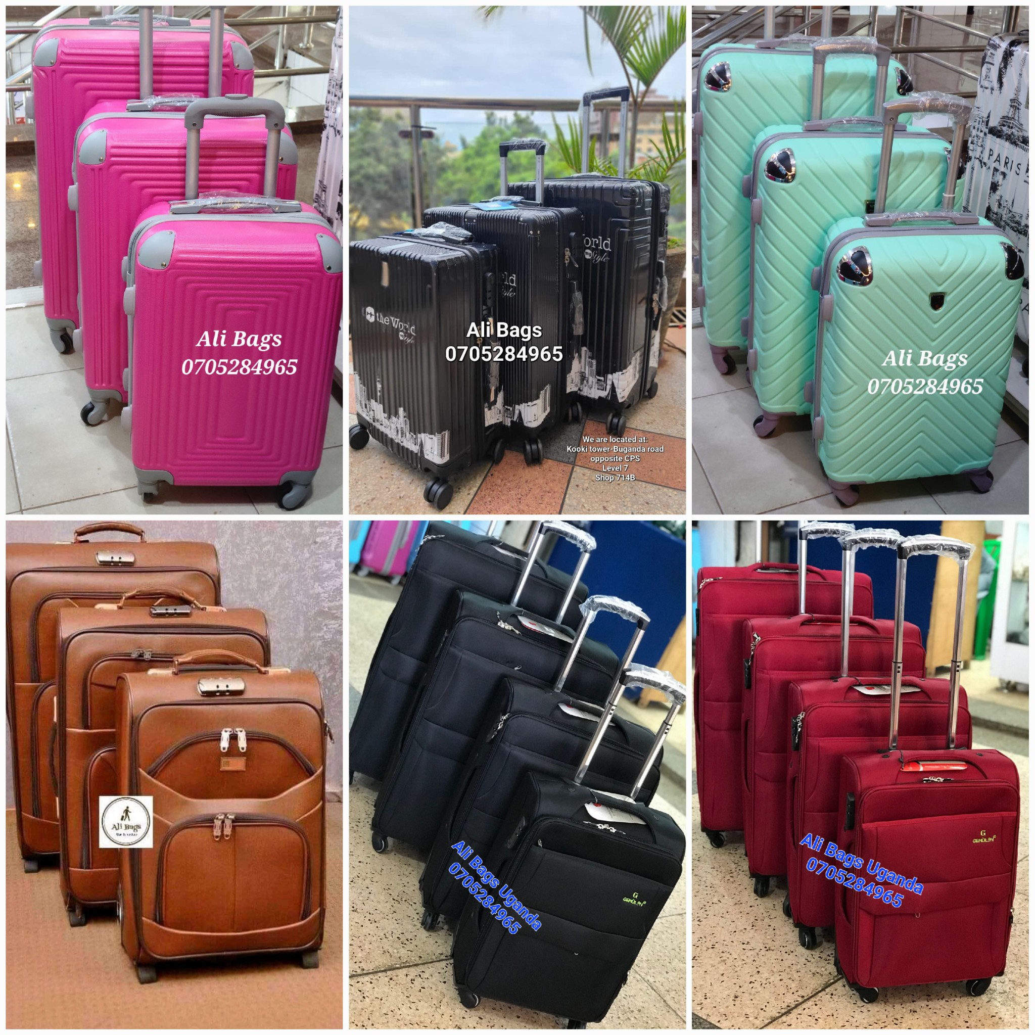 Ali Bags Uganda - Travel bags, Suitcases and Handbags Facebook ad: Ali Bags Uganda - Travel Bags,Suitcases And