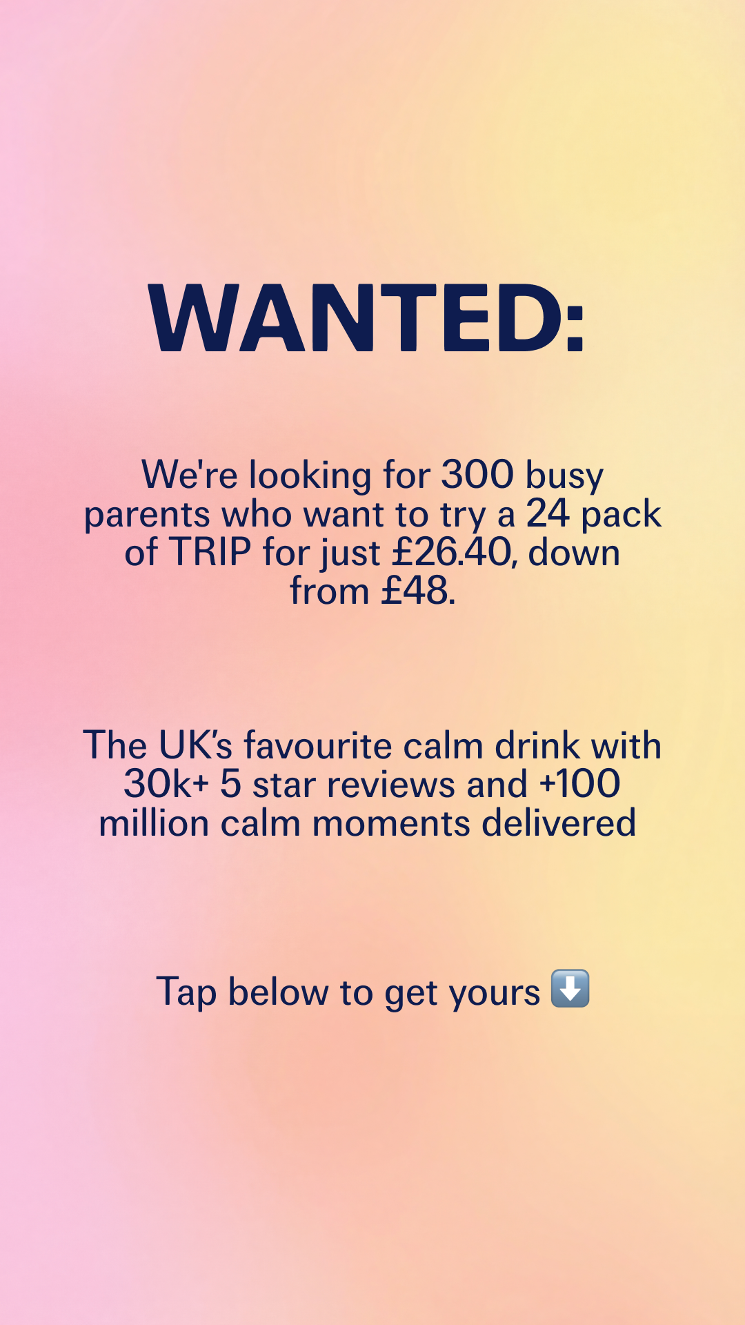 TRIP Facebook ad