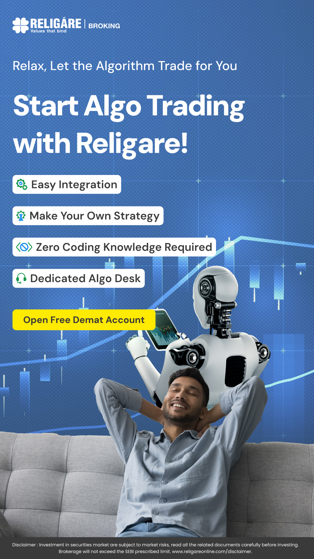 Religare Broking Facebook ad from Jul 7, 2026