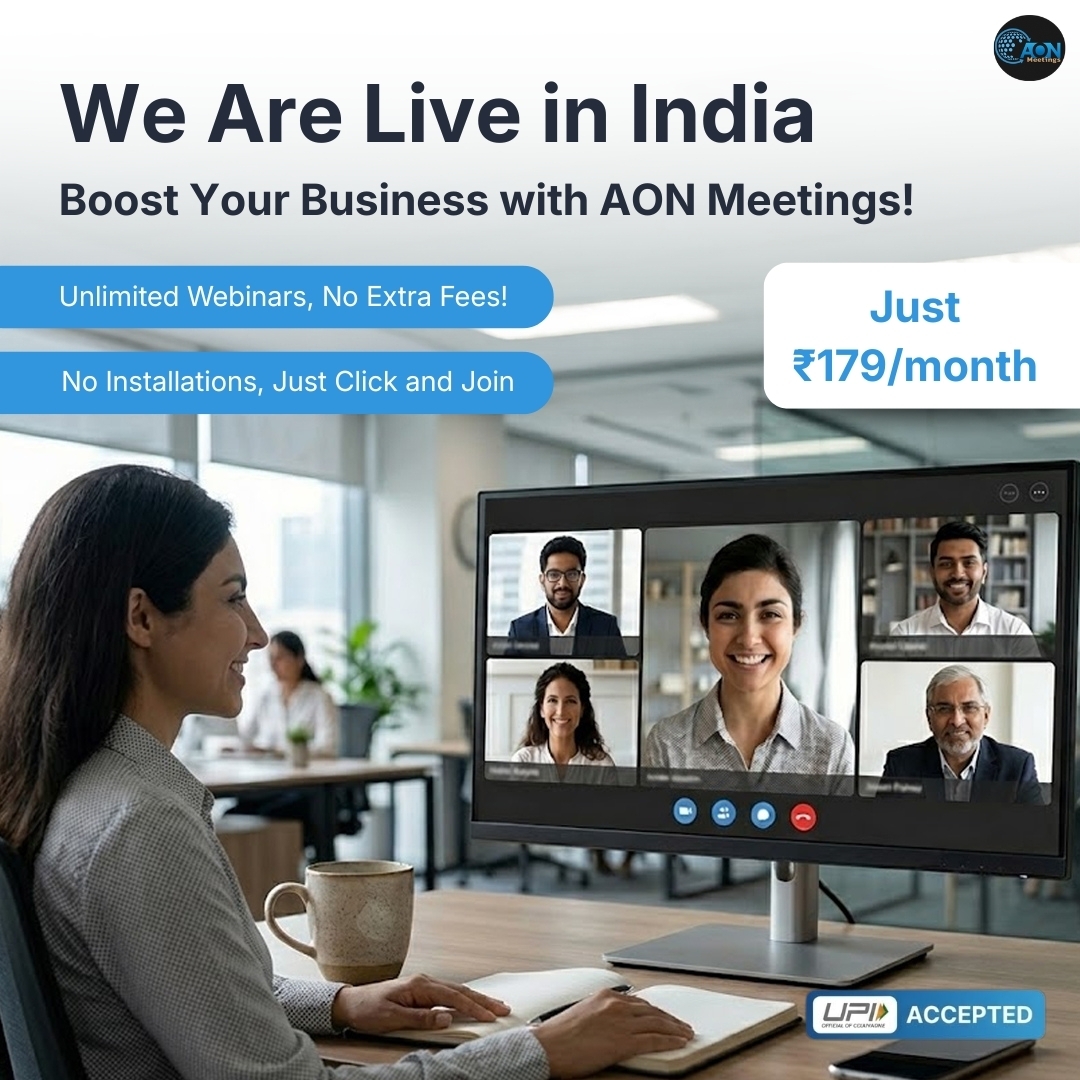 AONMeetings Facebook ad: Your Daily Meeting Cost is Less Than a Cup of Tea!