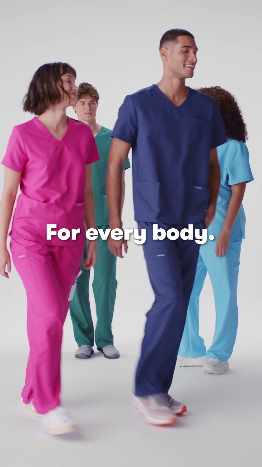 Cherokee Uniforms Facebook ad: Scrubs for the whole crew.