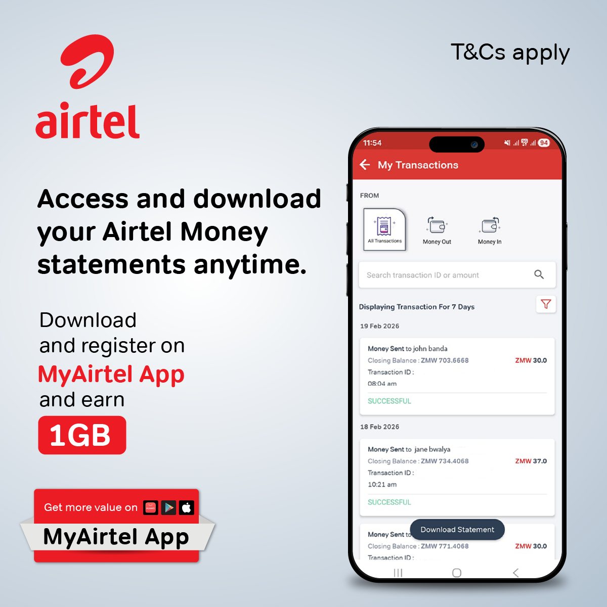 Airtel Zambia Facebook ad