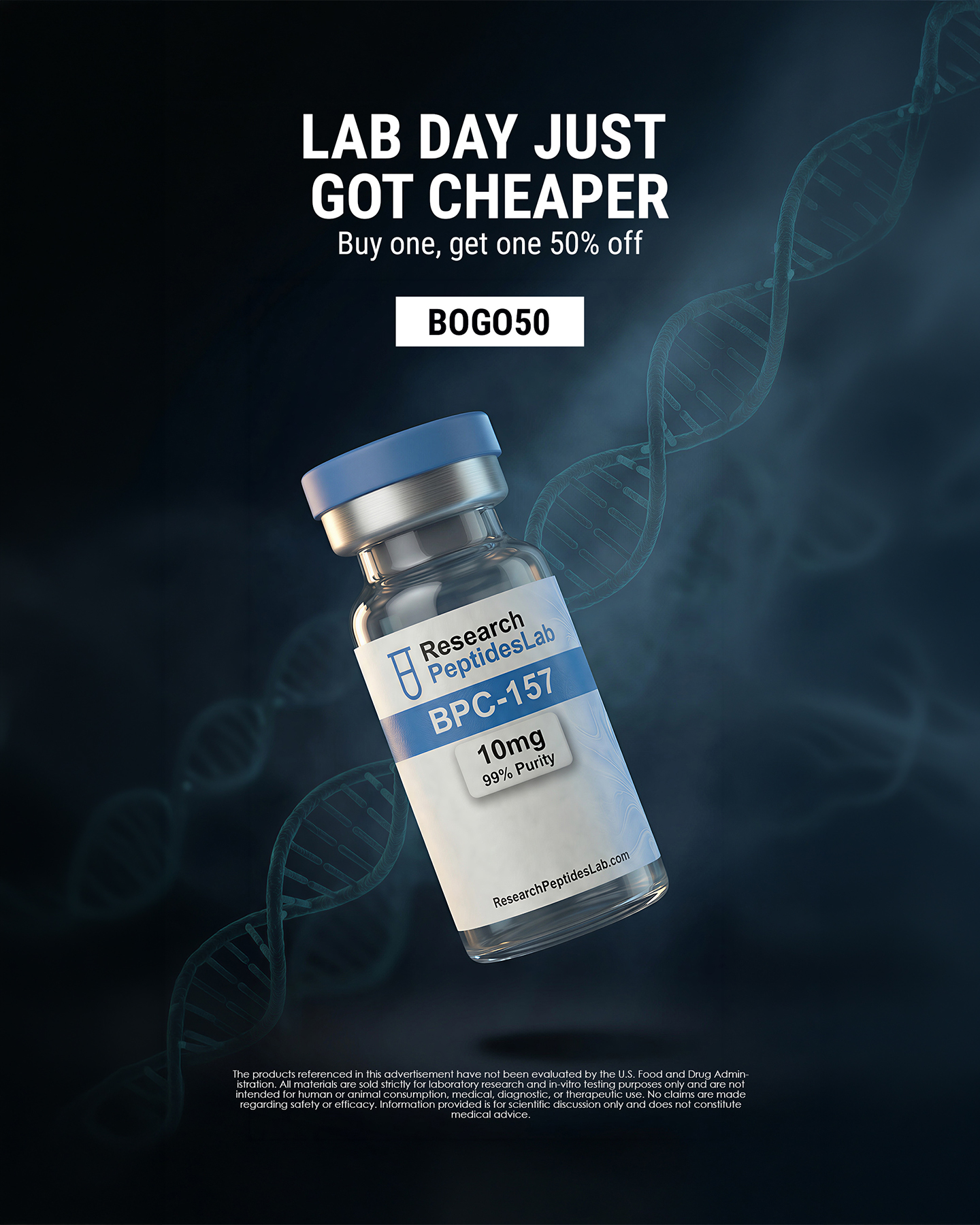 Research Peptides Lab Facebook ad