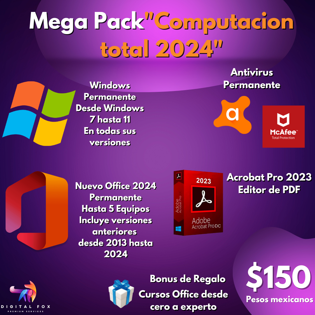Digital Fox Facebook ad: Quiero el mega pack computacion 2024
