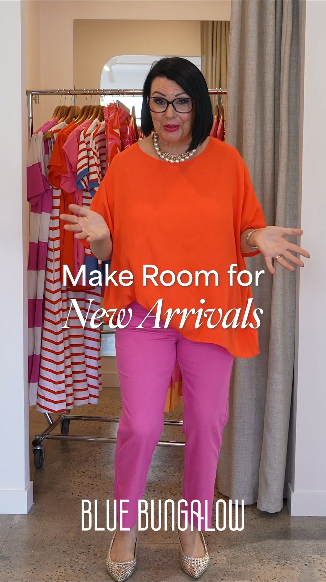 Blue Bungalow Facebook ad: Make Room for New Arrivals