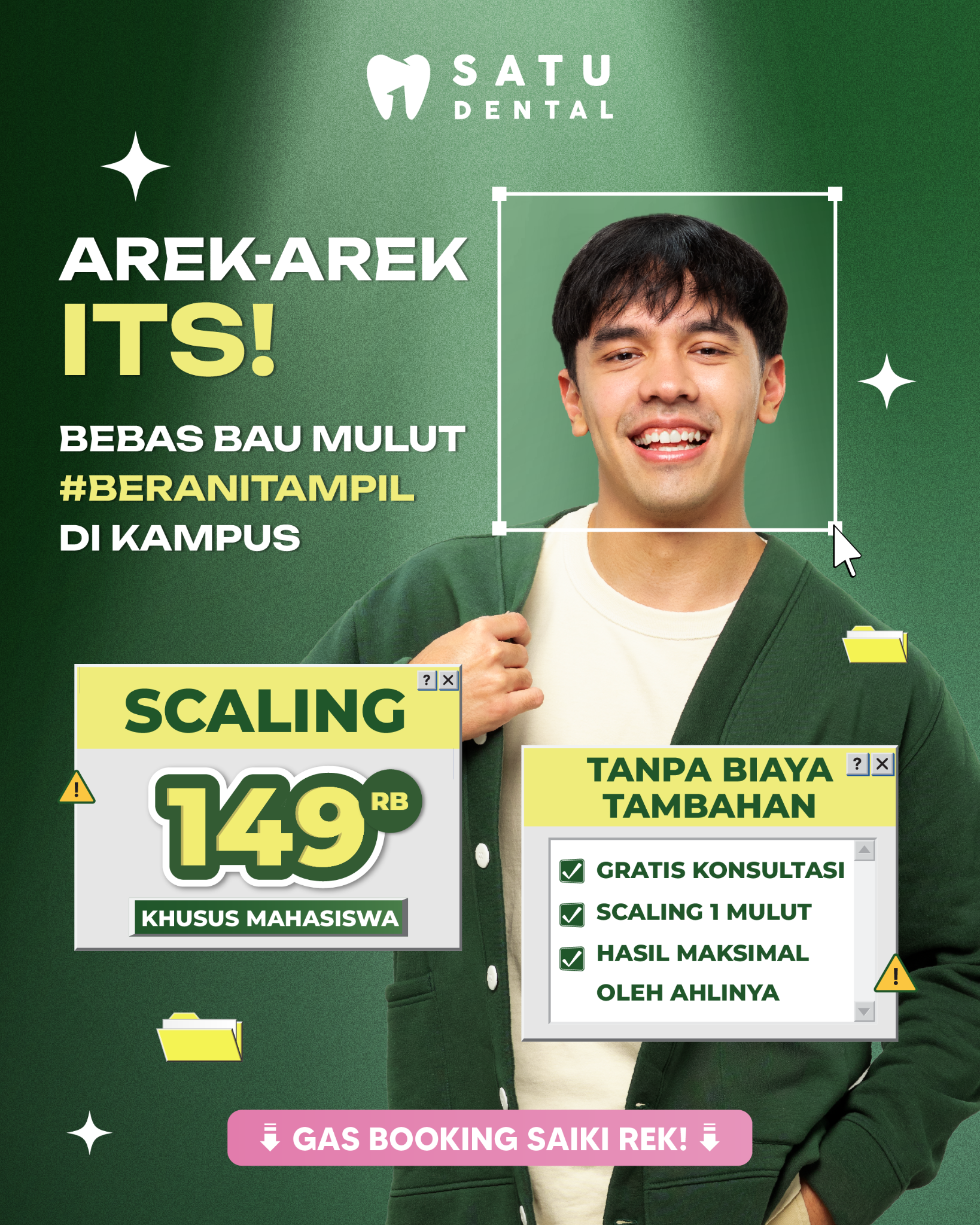 Satu Dental Surabaya Facebook ad from Jun 17, 2026