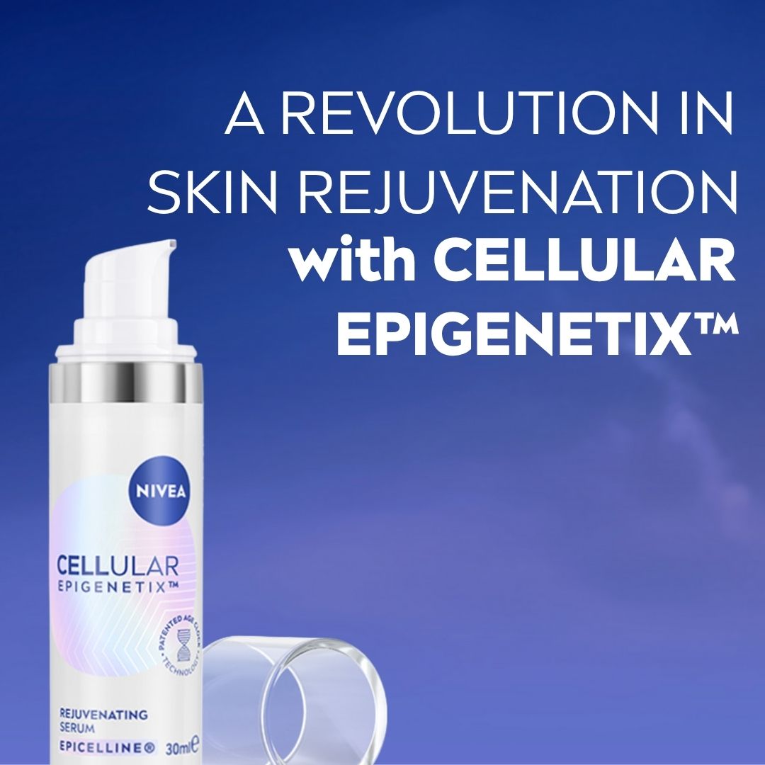Max Price Facebook ad: NEW NIVEA Cellular Epigenetix Serum with Epicelline, backed…